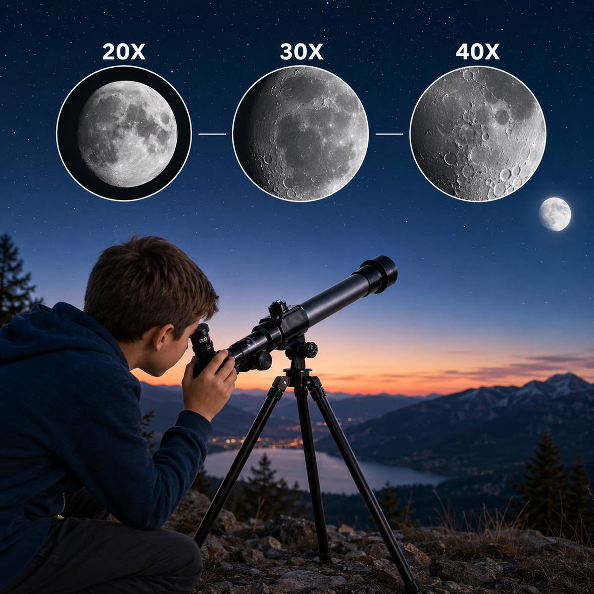 Télescope Astronomique Enfant avec Trépied