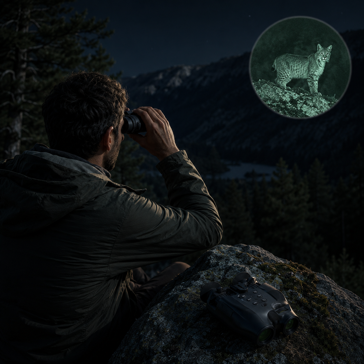 Jumelles de Vision Nocturne avec Sangle de Tête
