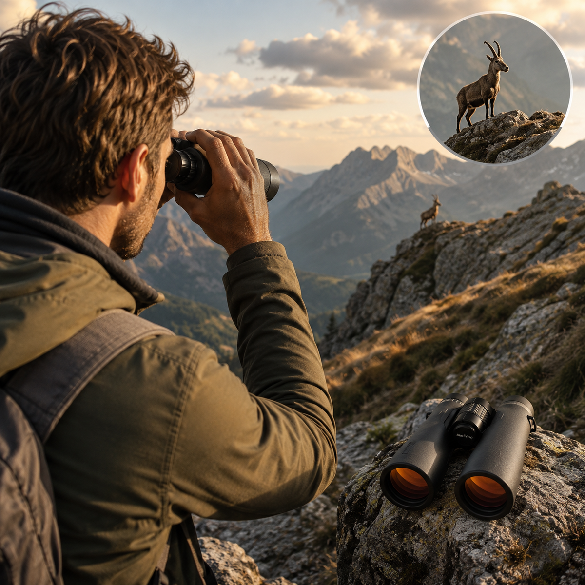 Jumelles 12×50 Étanches pour Faune et Paysages