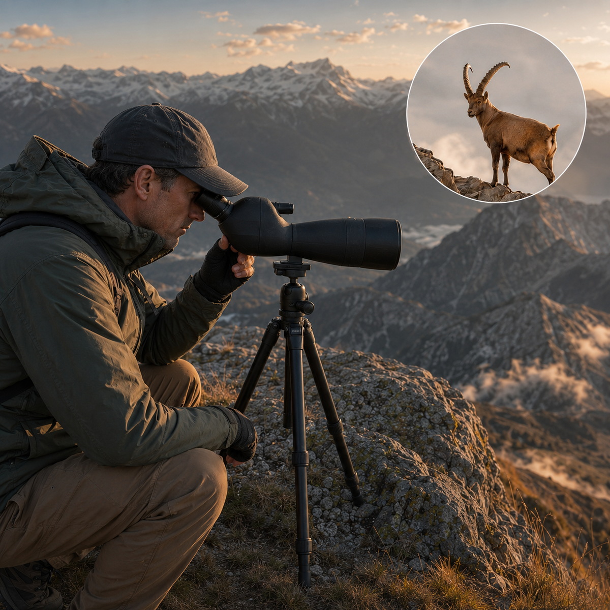 Longue-vue Zoom 25–75×60 pour Ornithologie