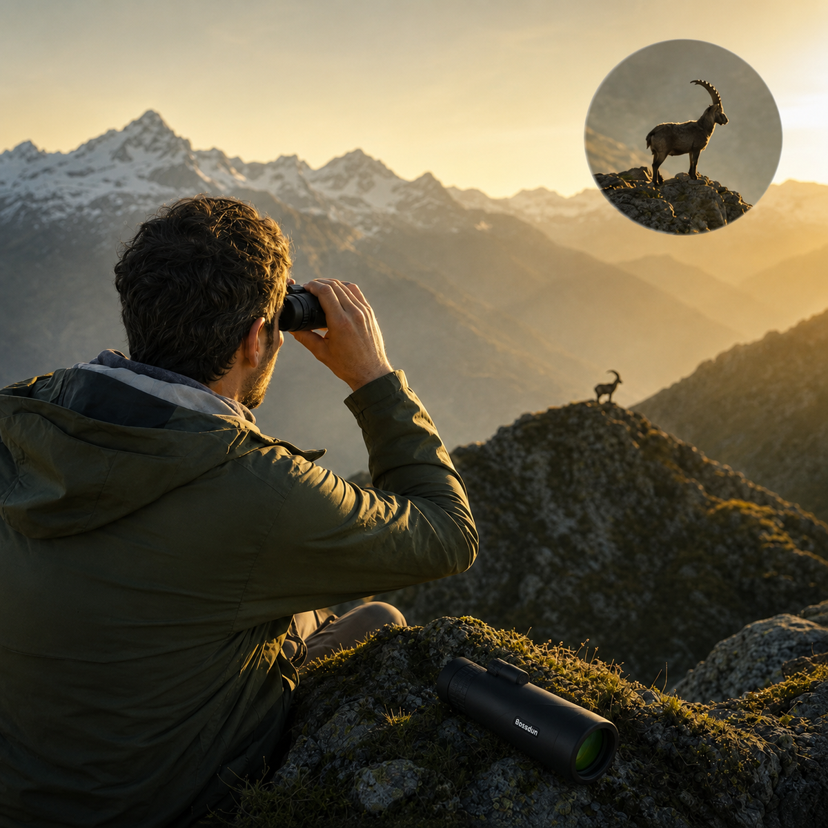 Monoculaire Zoom 10–30×50 pour Nature et Randonnée