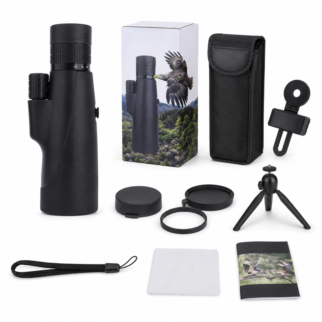 Monoculaire Zoom 10–30×50 pour Nature et Randonnée