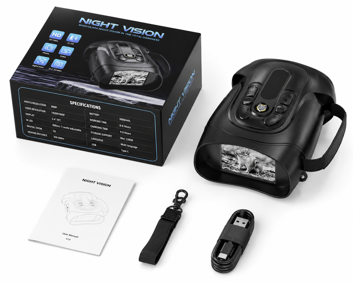 Jumelles de Vision Nocturne Infrarouge Zoom 10×