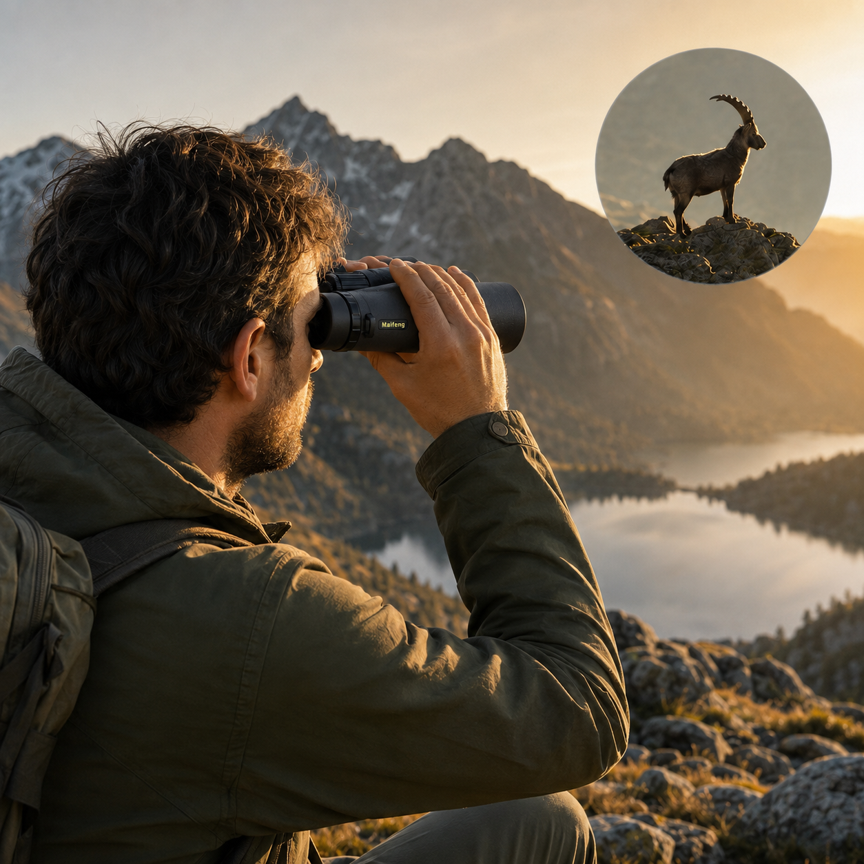 Jumelles Maifeng 12×50 BAK4 pour Ornithologie