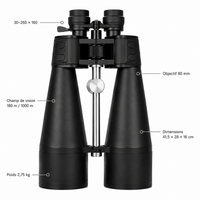 Jumelles Zoom 30–260×80 pour Observation Longue Distance