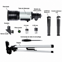 Télescope Astronomique F30070 / F36050 avec Trépied