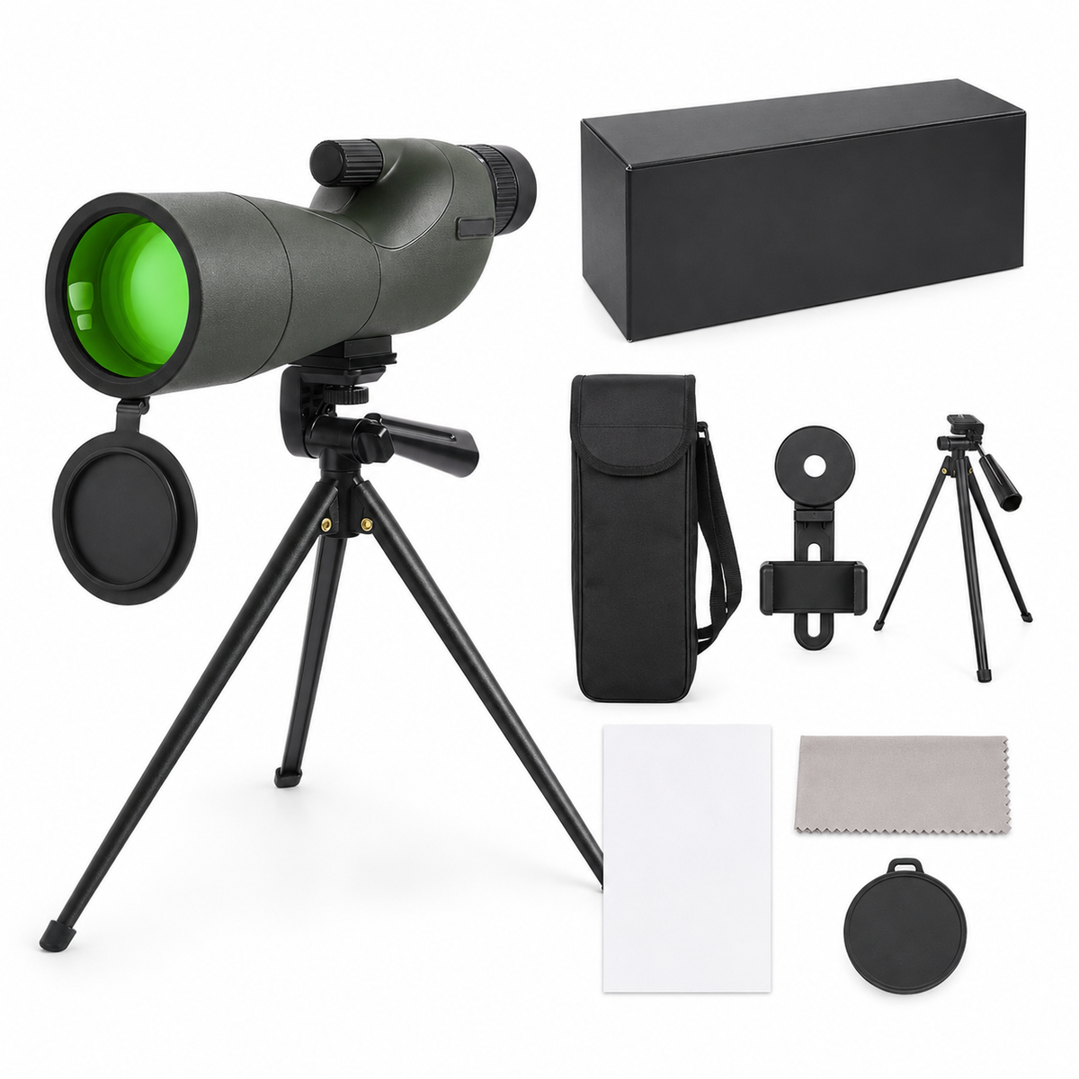 Longue-vue Zoom 25–75×60 avec Trépied