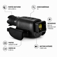 Monoculaire de Vision Nocturne 1080p Zoom 5×