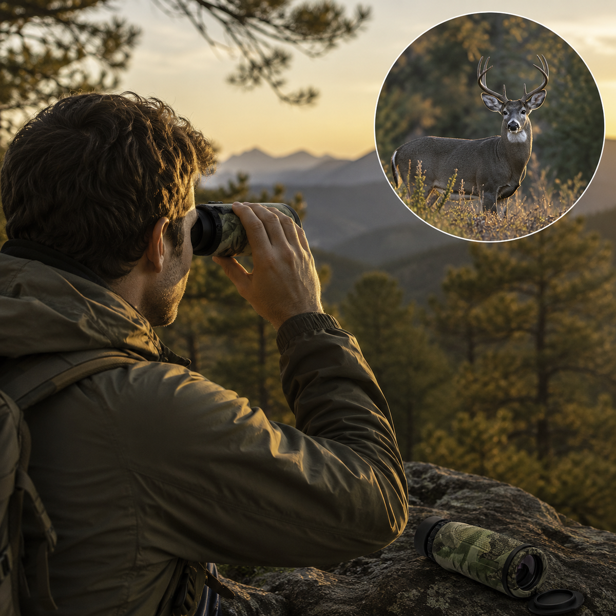 Monoculaire 10×32 Compact pour Observation Nature