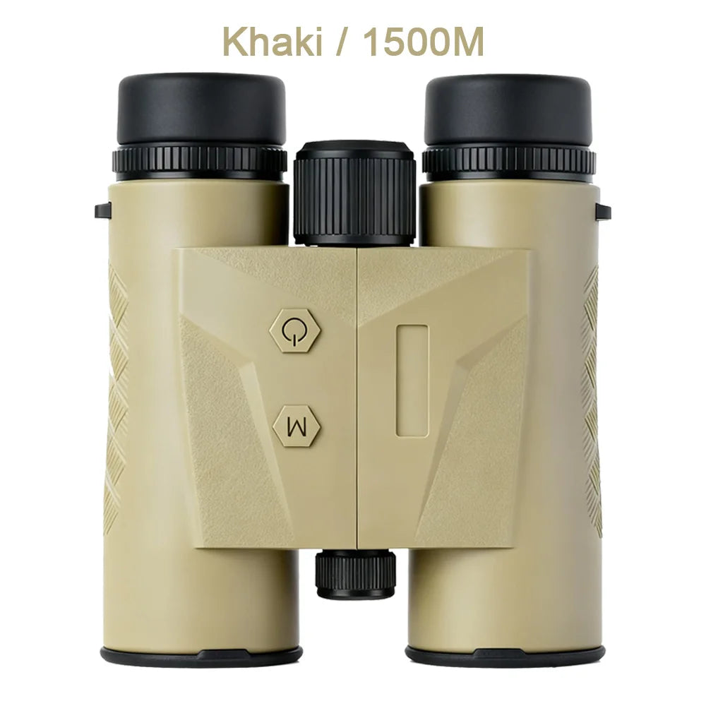 2400m Hunting Binoculars for Adults 10x42 ED Lens Rangefinder and IP67 Waterproof Marine VHD Binoculars Field of View 6.1°