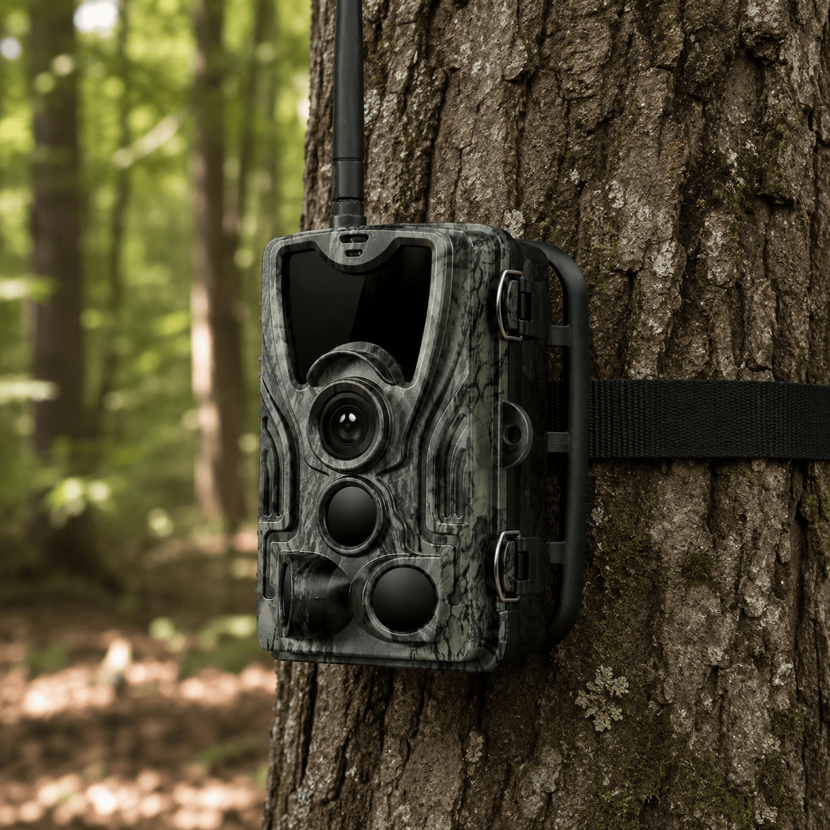 Regard-sauvages Caméra de chasse 4G – 30 MP, Vision Nocturne 20 m, IP66