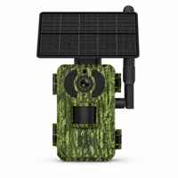 Regard-sauvages Caméra de chasse 4G solaire 4 MP – Batterie 7800 mAh, Vision Nocturne, IP66