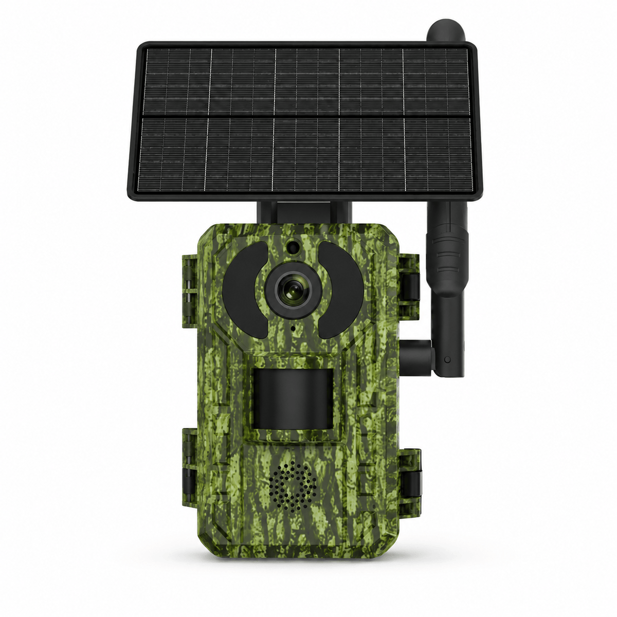Regard-sauvages Caméra de chasse 4G solaire 4 MP – Batterie 7800 mAh, Vision Nocturne, IP66