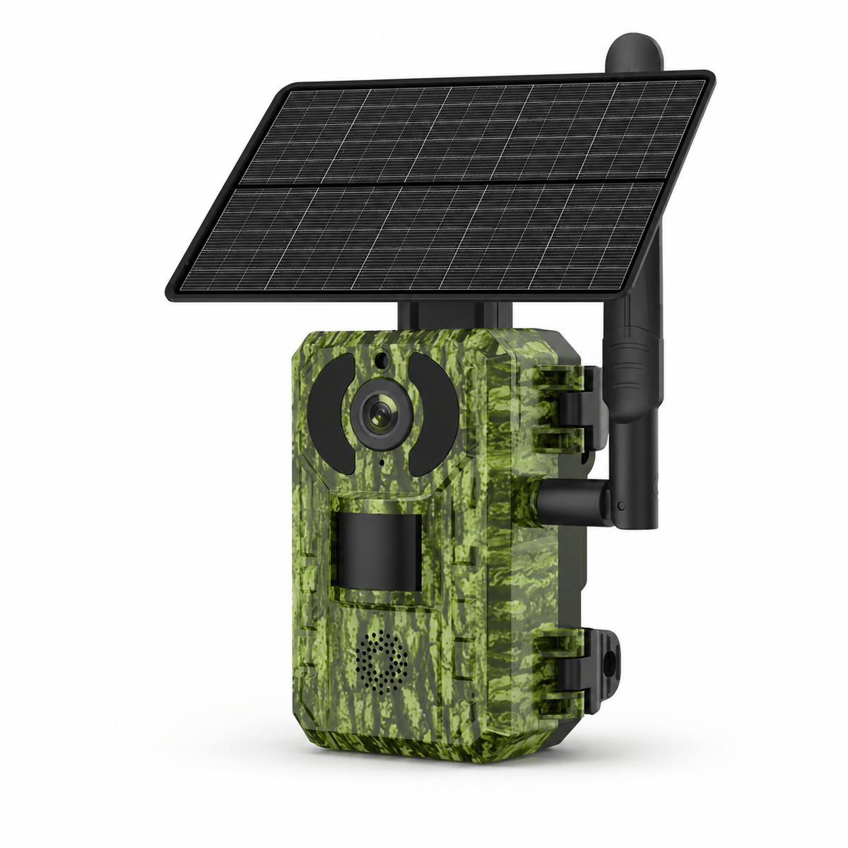 Regard-sauvages Caméra de chasse 4G solaire 4 MP – Batterie 7800 mAh, Vision Nocturne, IP66