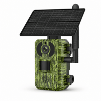 Regard-sauvages Caméra de chasse 4G solaire 4 MP – Batterie 7800 mAh, Vision Nocturne, IP66