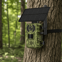 Regard-sauvages Caméra de chasse 4G solaire 4 MP – Batterie 7800 mAh, Vision Nocturne, IP66