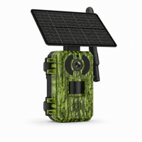 Regard-sauvages Caméra de chasse 4G solaire 4 MP – Batterie 7800 mAh, Vision Nocturne, IP66