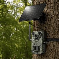 Regard-sauvages Caméra de chasse 4G solaire – Vidéo 2,7K, Vision Nocturne 20 m, IP66