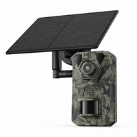 Regard-sauvages Caméra de chasse 4G solaire – Vidéo 2,7K, Vision Nocturne 20 m, IP66