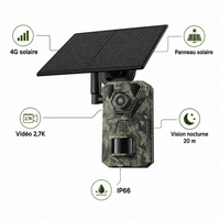 Regard-sauvages Caméra de chasse 4G solaire – Vidéo 2,7K, Vision Nocturne 20 m, IP66