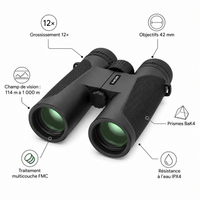 regard-sauvages Jumelles 12×42 BAK4 pour Ornithologie et Randonnée