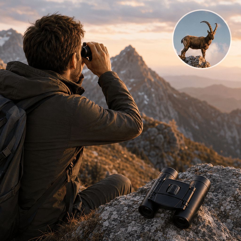 regard-sauvages Jumelles Compactes 25 mm pour Voyage et Observation