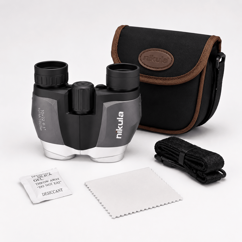 regard-sauvages Jumelles Nikula 10×22 Compactes Étanches IPX6