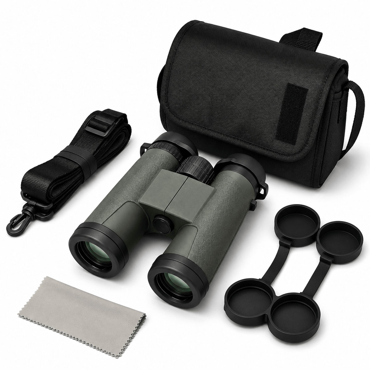 regard-sauvages Jumelles SUNCORE 10×42 Vertes pour Outdoor