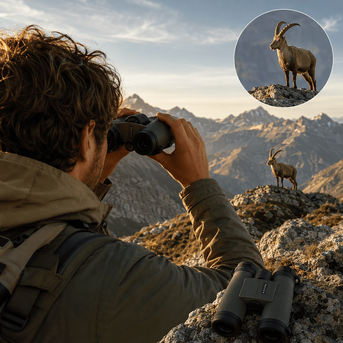 regard-sauvages Jumelles SUNCORE 10×42 Vertes pour Outdoor