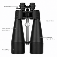 regard-sauvages Jumelles Zoom 30–260×80 pour Observation Longue Distance
