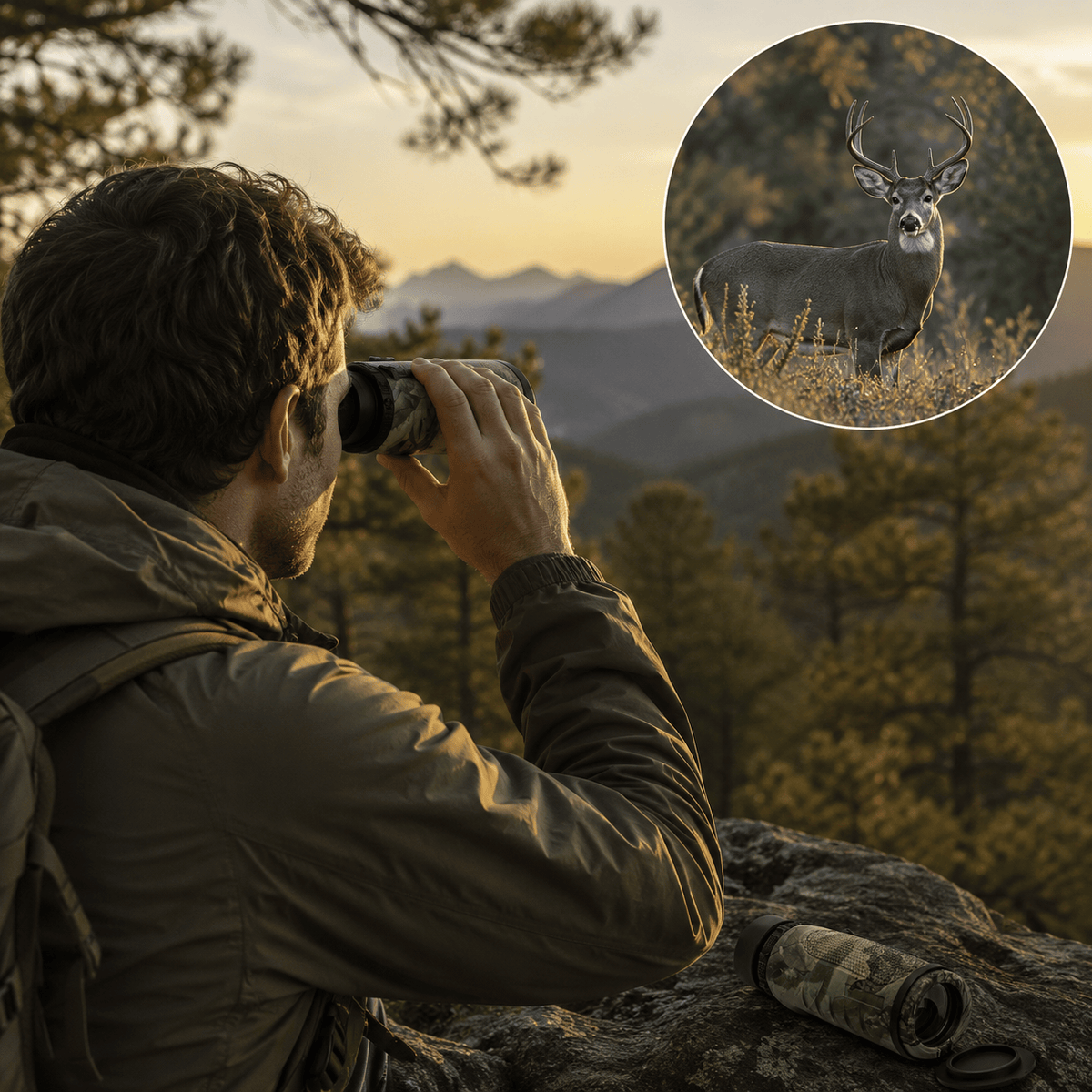 regard-sauvages Monoculaire 10×32 Compact pour Observation Nature