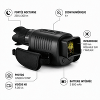 regard-sauvages Monoculaire de Vision Nocturne 1080p Zoom 5×