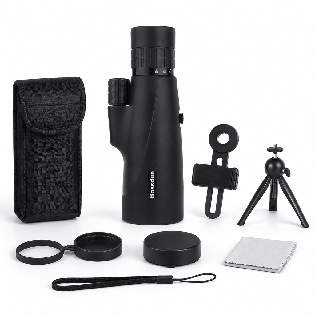 regard-sauvages Monoculaire Zoom 10–30×50 avec Trépied et Smartphone
