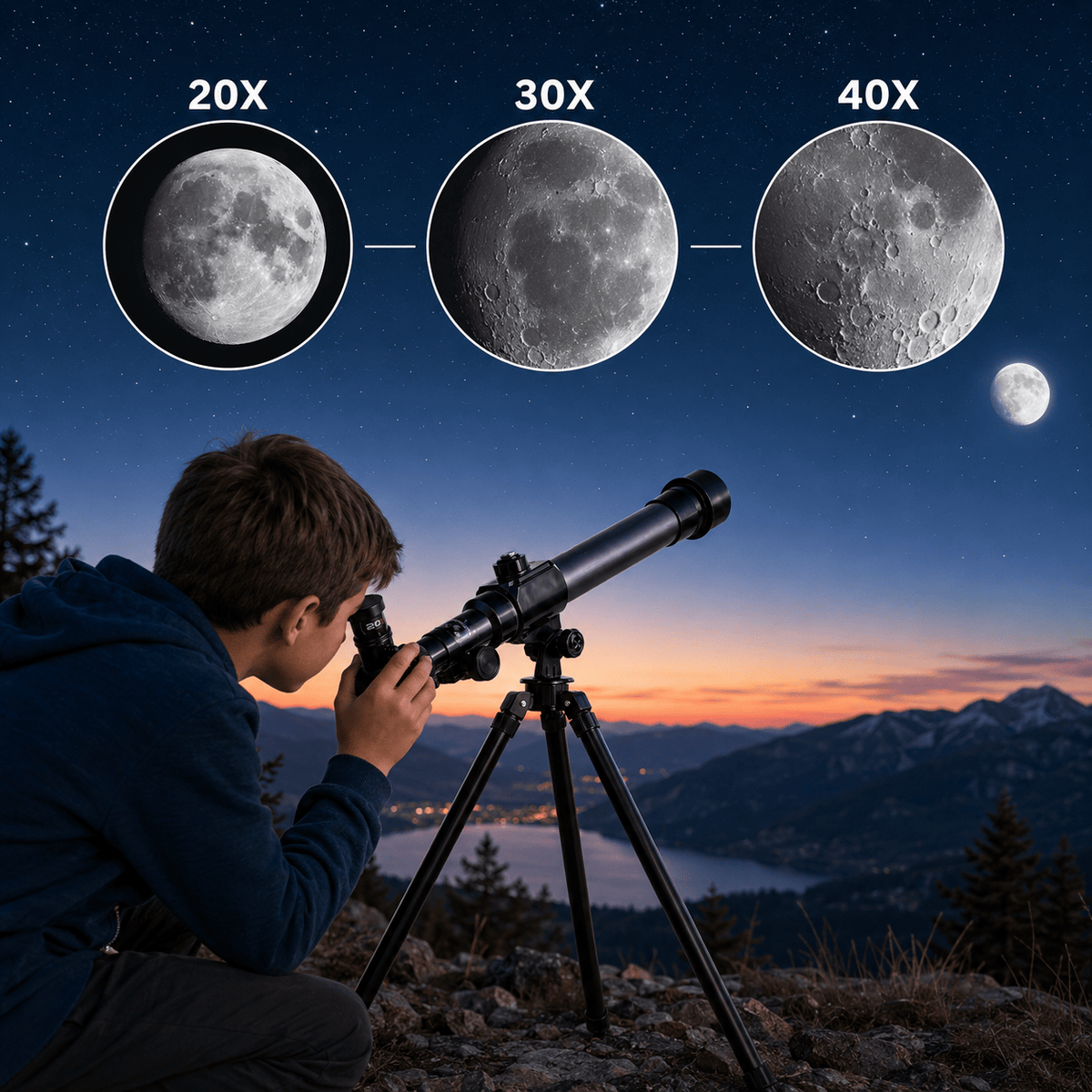 regard-sauvages Télescope Astronomique Enfant avec Trépied